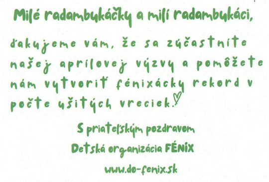 Dubnová výzva ke Dni Země s DO Fénix na Slovensku - RADAMBUK | Rada dětí a mládeže Jihočeského kraje