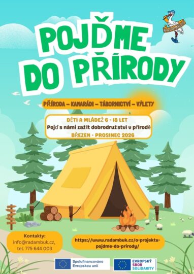 Projekt Pojďme do přírody !! - RADAMBUK | Rada dětí a mládeže Jihočeského kraje