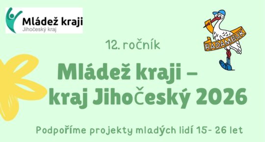 Projekt Mládež kraji – kraj Jihočeský – Bezva víkend 27. – 29. 3. 2026 - RADAMBUK | Rada dětí a mládeže Jihočeského kraje