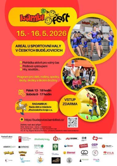 26. ročník – BAMBIFEST 15. – 16. 5. 2026 - RADAMBUK | Rada dětí a mládeže Jihočeského kraje