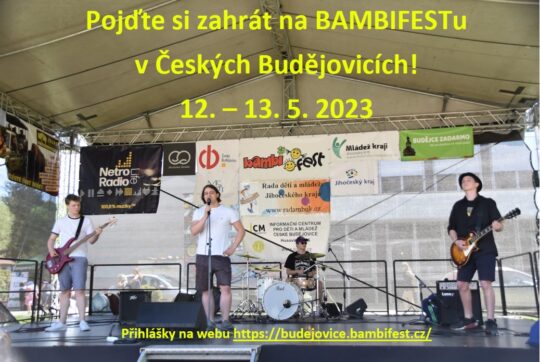 BAMBIFEST 12. – 13. 5. 2023 Sportovní hala České Budějovice - RADAMBUK | Rada dětí a mládeže Jihočeského kraje