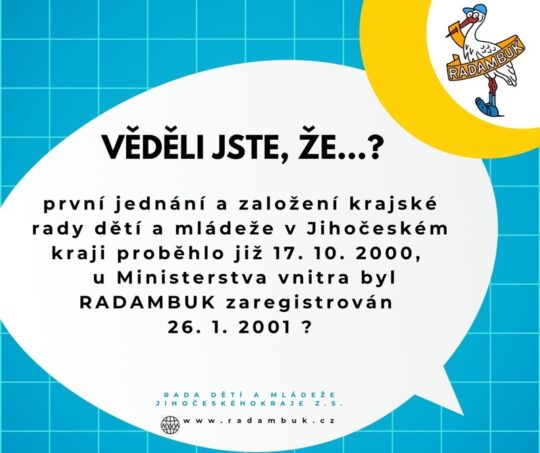 Věděli jste, že….? - RADAMBUK | Rada dětí a mládeže Jihočeského kraje