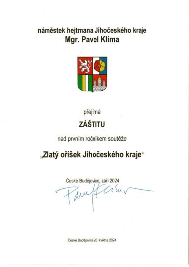 28. 9. 2024- Finále krajské kolo soutěže Zlatý oříšek Jihočeského kraje 2024 - RADAMBUK | Rada dětí a mládeže Jihočeského kraje