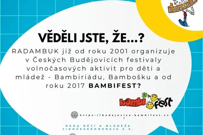 BAMBIFEST - RADAMBUK | Rada dětí a mládeže Jihočeského kraje