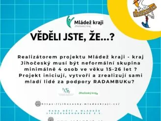 Mládež kraji - kraj Jihočeský - RADAMBUK | Rada dětí a mládeže Jihočeského kraje