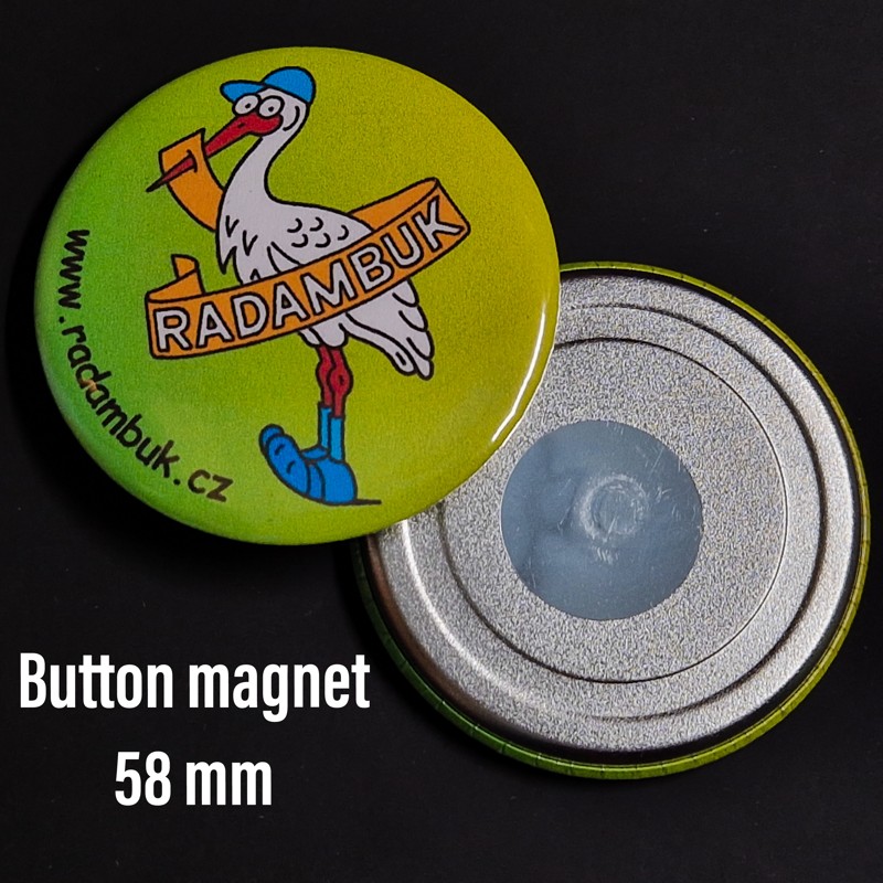 Nabízíme výrobu buttonů se špendlíky, magnety, zrcátka, ovíráky, klíčenky - RADAMBUK | Rada dětí a mládeže Jihočeského kraje