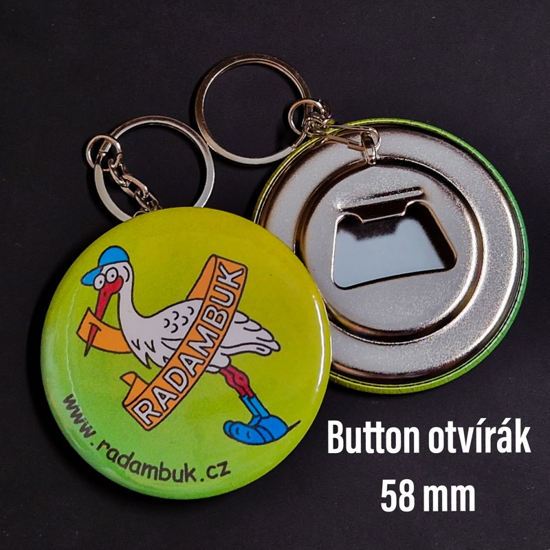 Nabízíme výrobu buttonů se špendlíky, magnety, zrcátka, ovíráky, klíčenky - RADAMBUK | Rada dětí a mládeže Jihočeského kraje