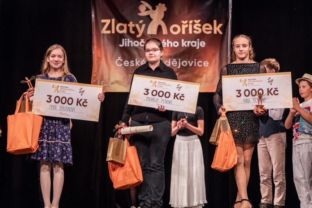 Zlatý oříšek Jihočeského kraje 2026 zná své vítěze - RADAMBUK | Rada dětí a mládeže Jihočeského kraje