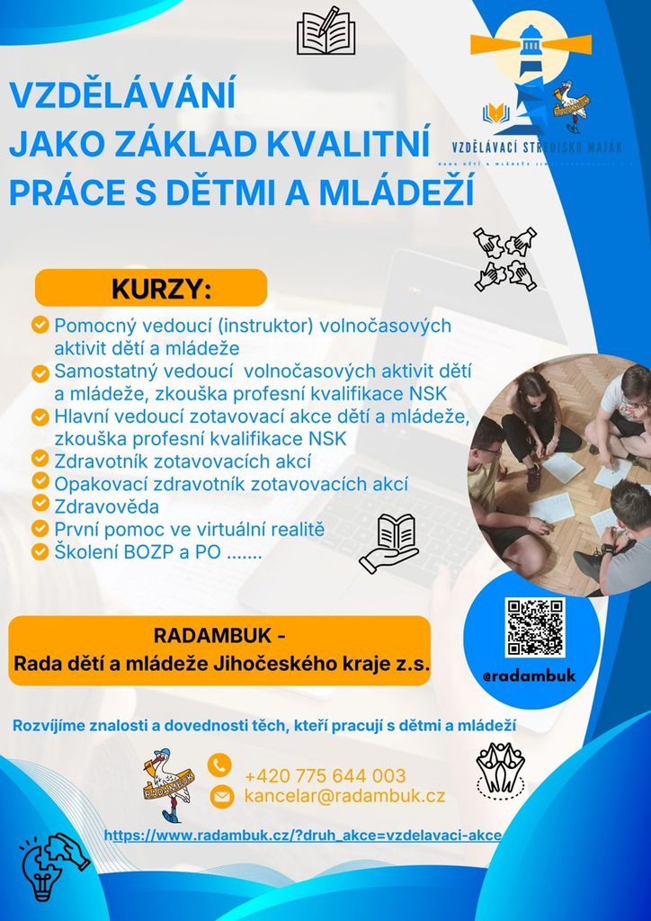 Vzdělávací kurzy 2027 - RADAMBUK | Rada dětí a mládeže Jihočeského kraje